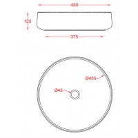 Умивальник на стільницю ArtCeram Cognac 48, gold (COL0020156)