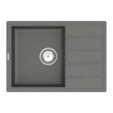 Кухонна мийка Vancor Easy EMP 02.62, 620x440 мм, Gray + Сифон Vankor Стандарт