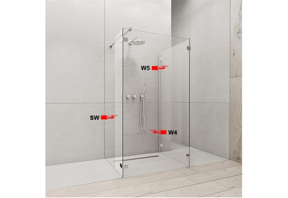 Бокова Стінка для душової кабіни Radaway Euphoria W5 100 (383152-01-01)