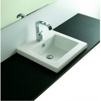 Врізний умивальник ArtCeram Gap 51, white (GPL0050100)