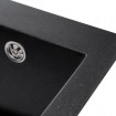 Кухонна мийка Granado Cadiz 410x500 мм, black shine + Сифон (2301)