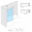 Шторка для ванни EXCELLENT Be Spot 750x1400, права (KAEX.2309.750.PR)