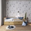 Дитяче ліжко WoodSoft Nevis з ящиками 90x190, ясень (NevisJ90190JAS)