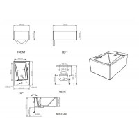 Підвісне біде GSG OZ 53 см glossy Pergamon (OZBI01013)