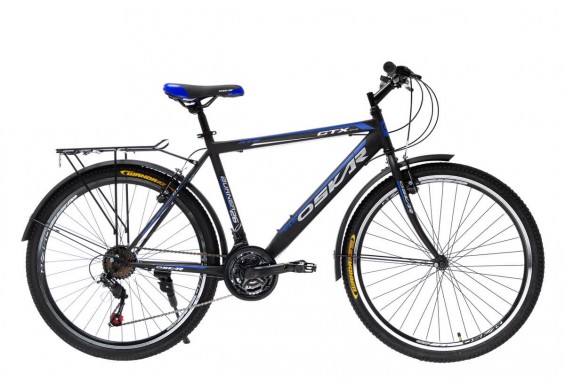 Велосипед Oskar 26" GTX, чорно-синій (26-1527-bl)