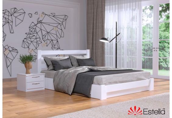 Двоспальне ліжко Естелла Селена 180x190 буковий масив (EST-72)
