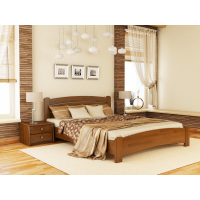 Двоспальне ліжко Естелла Венеція Люкс 180х190 буковий щит (DV-15.2)