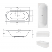 Акрилова ванна Besco Avita Slim 170x75 L, асиметрична (WAV-170-SL)