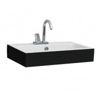Підвісний умивальник ArtСeram Block, black white (BKL0010150)