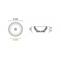Умивальник-чаша Catalano Sfera 35, білий (135АС00) Умивальник-чаша Catalano Sfera 35, білий (135АС00)