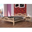 Двоспальне ліжко ТИС Корона 2 160x200 дуб (TYS348)