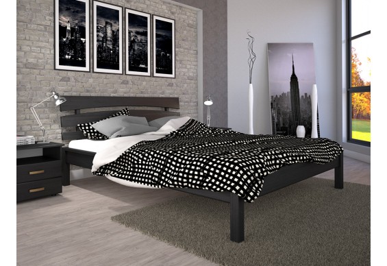 Двоспальне ліжко ТИС Доміно 3 180x200 бук (TYS464)