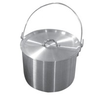 Казан Tramp алюмінієвий з кришкою, 13 л (TRC-057)