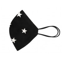 Маска BlackVisin тканина багаторазова розмір M Чорна з зірочками (BV-04-ROZ-M-BL) Маска BlackVisin тканина багаторазова розмір M Чорна з зірочками (BV-04-ROZ-M-BL)