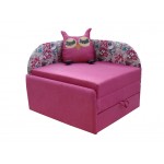 Дитячий диван ТМ Віка Сова, кут 7 розовий (VK026)