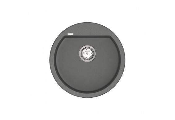 Кухонна мийка Vancor Tera TMR 01.50, 500x500 мм, Gray + Сифон Vankor Стандарт