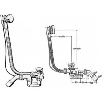 Сифон для ванни Viega 56 см (285357)