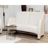 Прямий двухмістний диван Embawood Сінді, білий (EW-31)