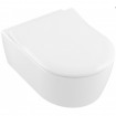 Підвісний унітаз Villeroy&Boch Avento Direct Flush Slimseat Ceramic Plus з кришкою soft-close (5656RSR1)