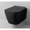 Підвісний унітаз ArtCeram A16 THE. RIMLESS, glossy black (ASV0030300)