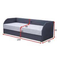 Односпальне ліжко ТМ Віка Болеро 2 80x200 (VR80)