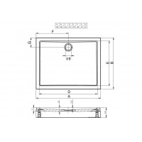 Душовий піддон Riho Davos 249 800х800, білий (DA57)