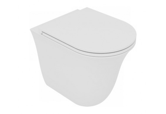 Унітаз підлоговий GSG Flut 52,5 см Smart Clean white matt (FLWC01001)