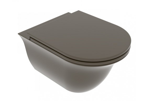 Підвісний унітаз GSG Flut 52,5 см Smart Clean matt Coffe (FLWCSO018)