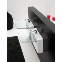 Підвісний умивальник ArtCeram Oneshot crystal wall, white (WLL0040100) Підвісний умивальник ArtCeram Oneshot crystal wall, white (WLL0040100)