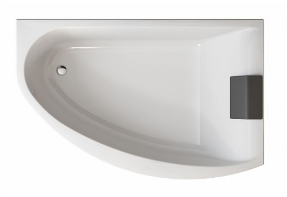 Ванна асиметрична Kolo Mirra з підголівником 170x110 см, права (XWA3370001)