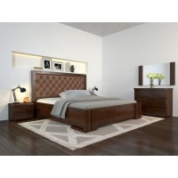 Двоспальне ліжко Арбор Древ Амбер ромб 140х200 бук (DA140)