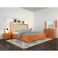 Двоспальне ліжко Арбор Древ Амбер ромб 140х200 бук (DA140)