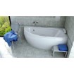Акрилова ванна Besco Milena Premium 150x70 R, асиметрична + ручки (WAM-150-NPS)