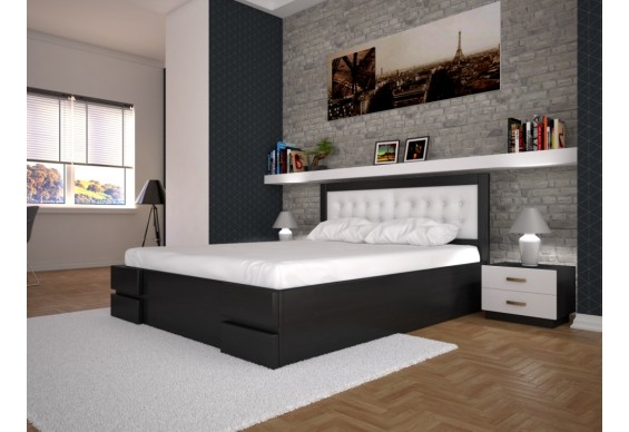 Двоспальне ліжко ТИС Кармен 160x200 бук (TYS413)