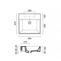 Підвісний умивальник Catalano Premium 50 (150VP00)