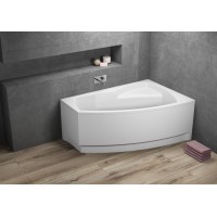 Ванна Polimat Frida асиметрична 140х80, R + ніжки (00268)