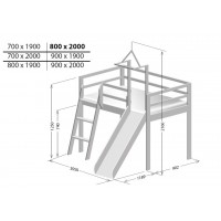 Ігрове ліжко Берест 90х200 (BR54)