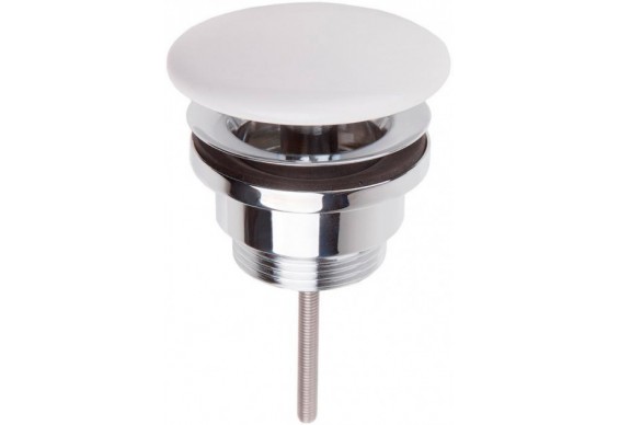 Донний клапан для раковини Villeroy&Boch з керамічною кришкою, білий (68090001)