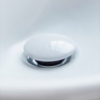 Донний клапан для раковини Villeroy&Boch з керамічною кришкою, білий (68090001)
