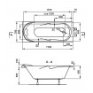 Ванна Vagnerplast Minerva 170x70 см (VPBA177MIA2X-01)