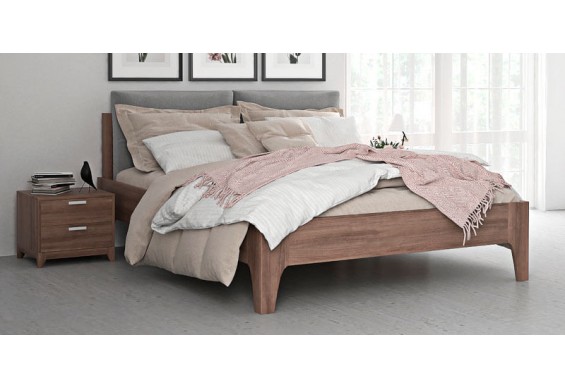 Двоспальне ліжко WoodSoft Oslo 160x200, вільха (Oslo160200VIL)
