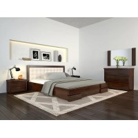 Двоспальне ліжко Арбор Древ Регіна Люкс з підйомним механізмом 160х200 бук (RLB160)