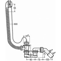 Сифон для ванни Viega 573973/311537