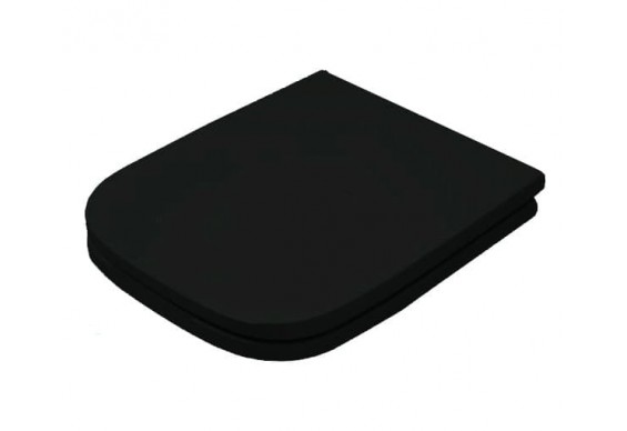 Сидіння soft-close з кришкою для унітазу ArtCeram A16 Mini, glossy black (ASA0020300)