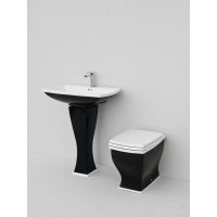 Підвісний умивальник ArtCeram Blues, black white (BUL0010150)