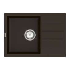 Кухонна мийка Vancor Easy EMP 02.62, 620x440 мм, Chocolate + Сифон Vankor Стандарт