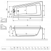 Ванна Radaway Evia 150x80 R + ніжки (WA1-44-150×080P)