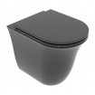 Унітаз підлоговий GSG Flut 52,5 см Smart Clean glossy Black (FLWC01002)