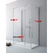 Двері для П-подібної душової кабіни Radaway Fuenta New KDJ+S S 80 праві (384021-01-01R)