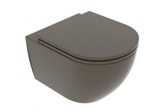 Підвісний унітаз GSG LIKE XXS 48,5 см Smart Clean matt Coffe (LKWCSOXXS018)